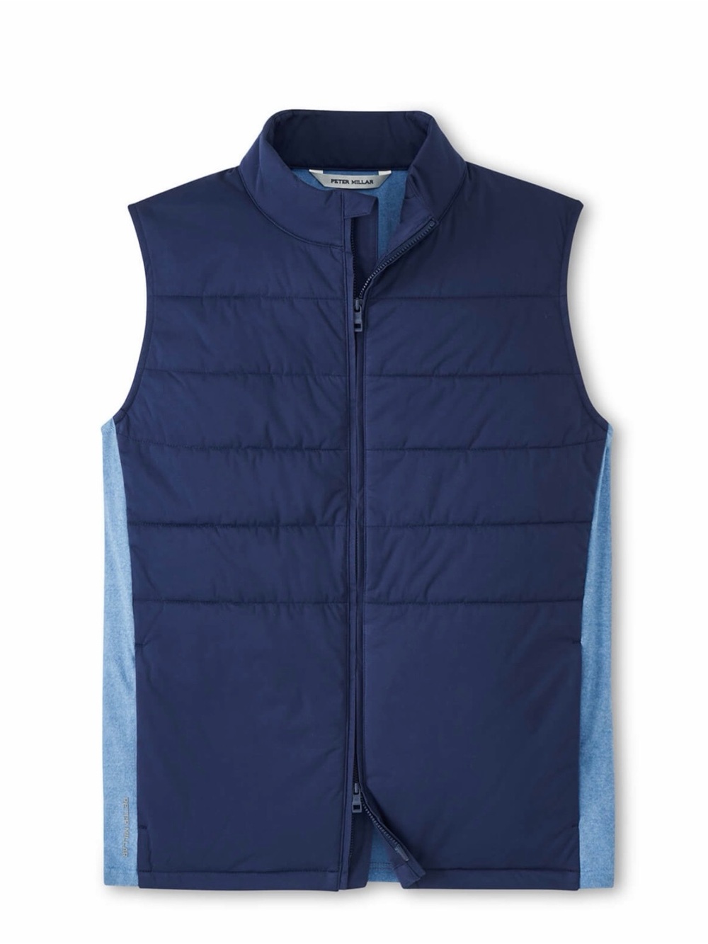 NWT Peter Millar Men's Navy Fuse Hybrid Fleece Vest (Medium)